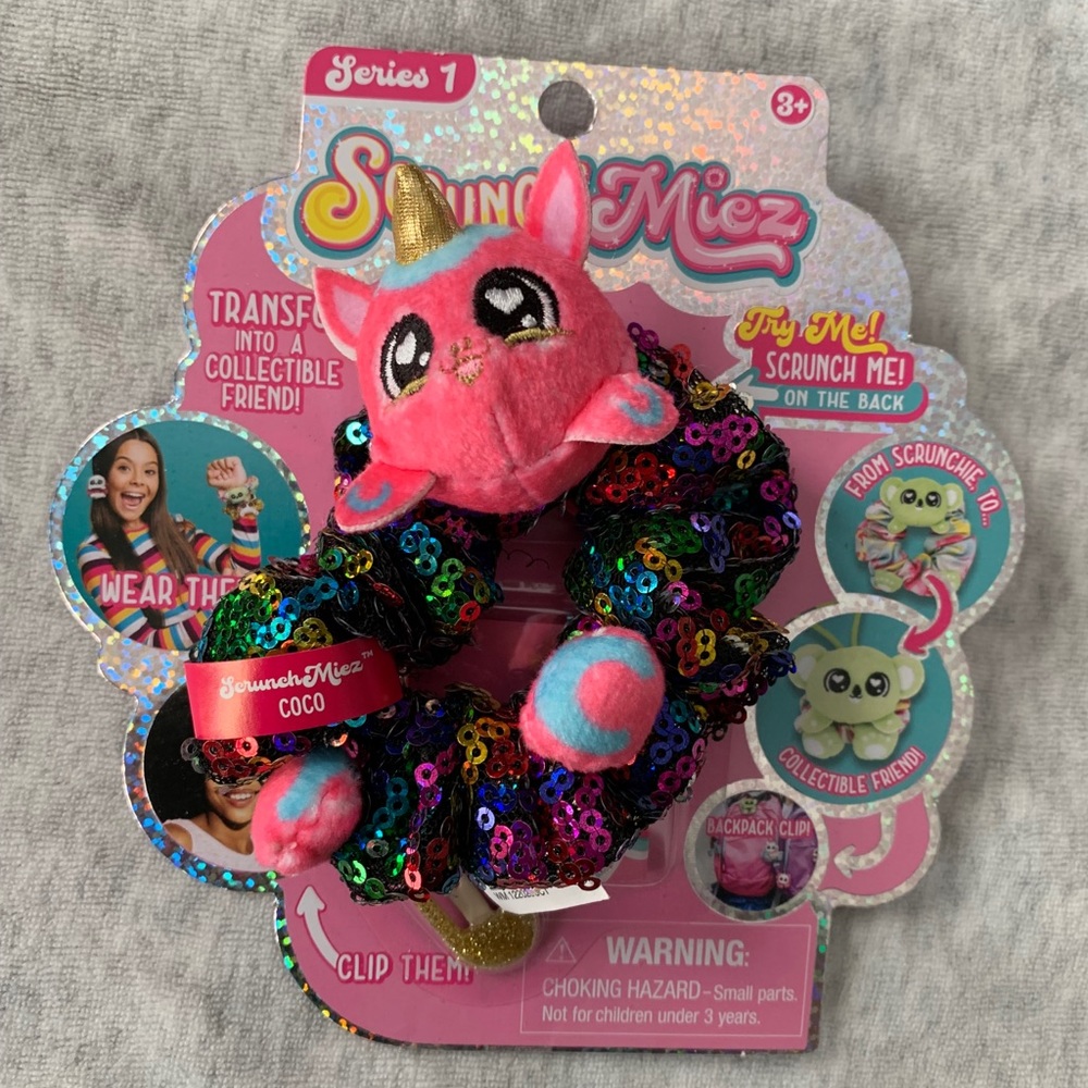ScrunchMiez Series 1 Coco Pink Unicorn Ultra Rare